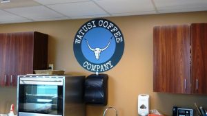 Low Tack Vinyl Wall Sign Logo in Dubois PA